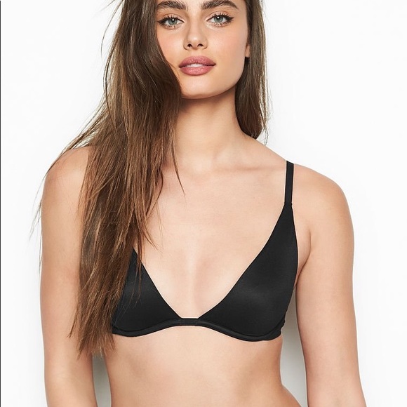 Victoria's Secret Other - Victoria’s Secret NWT incredible unlined plunge bra 36DD black gold